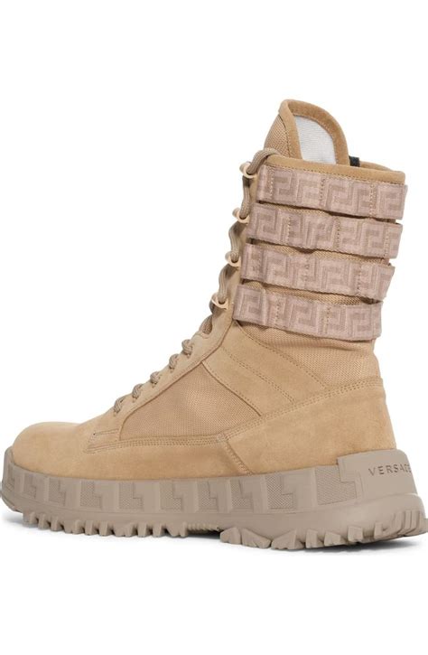 versace boots for men|Versace combat boots coyote brown.